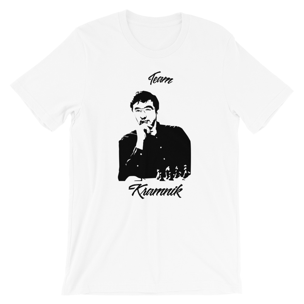 t-shirt champion d'échecs vladimir kramnik